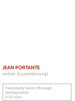 JEAN PORTANTE - EVERYBODY GAINS THROUGH IMMIGRATION